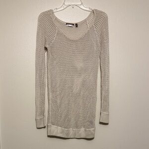 525 America Women's Beige Knit Sweater or cover up. Size S